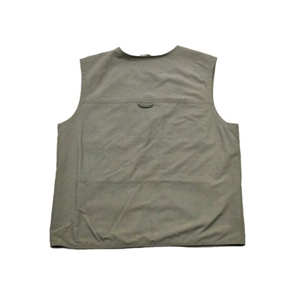 Eddie Bauer Men’s Utility Vest XL–Olive Green, Multi-Pocket, Hidden Compartment - Picture 2 of 13